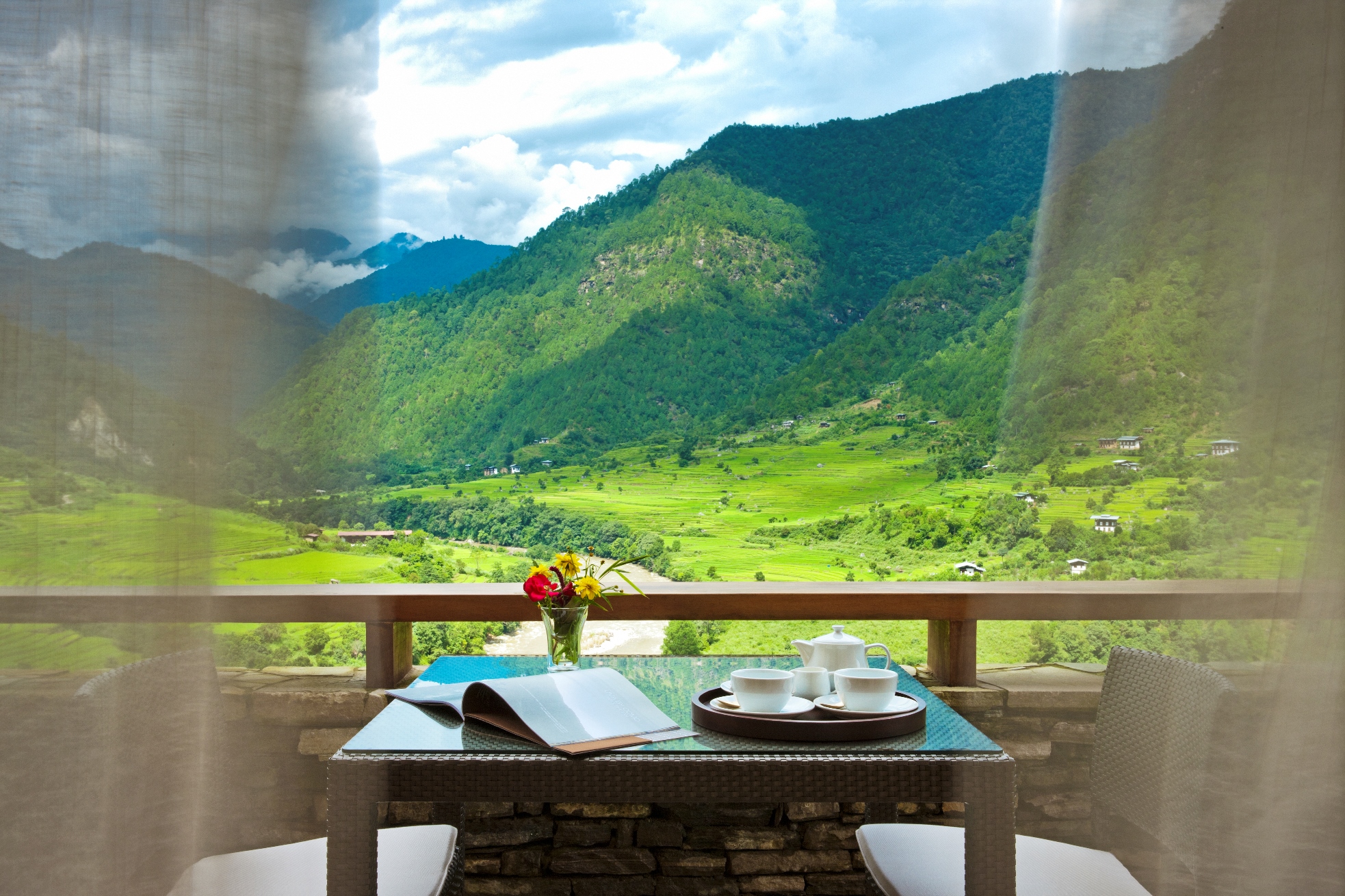 The view from Como Uma and Punakha, Bhutan