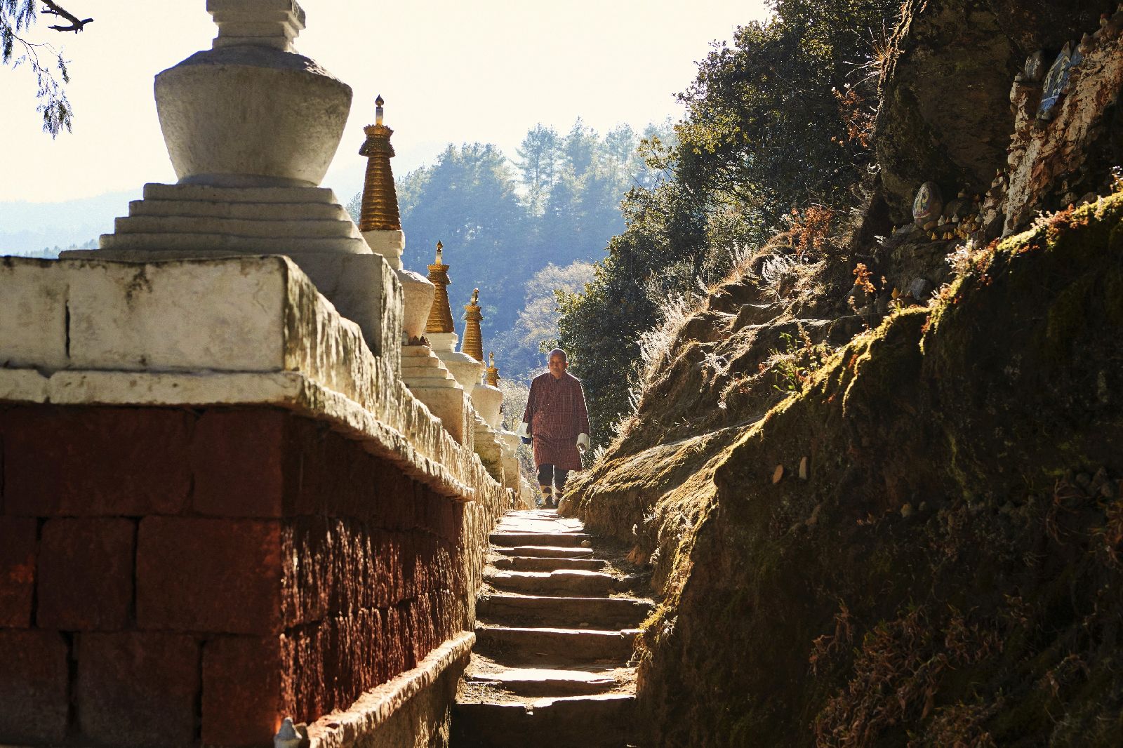 Local man in rural community near Six Senses Bumthang in Bhutan