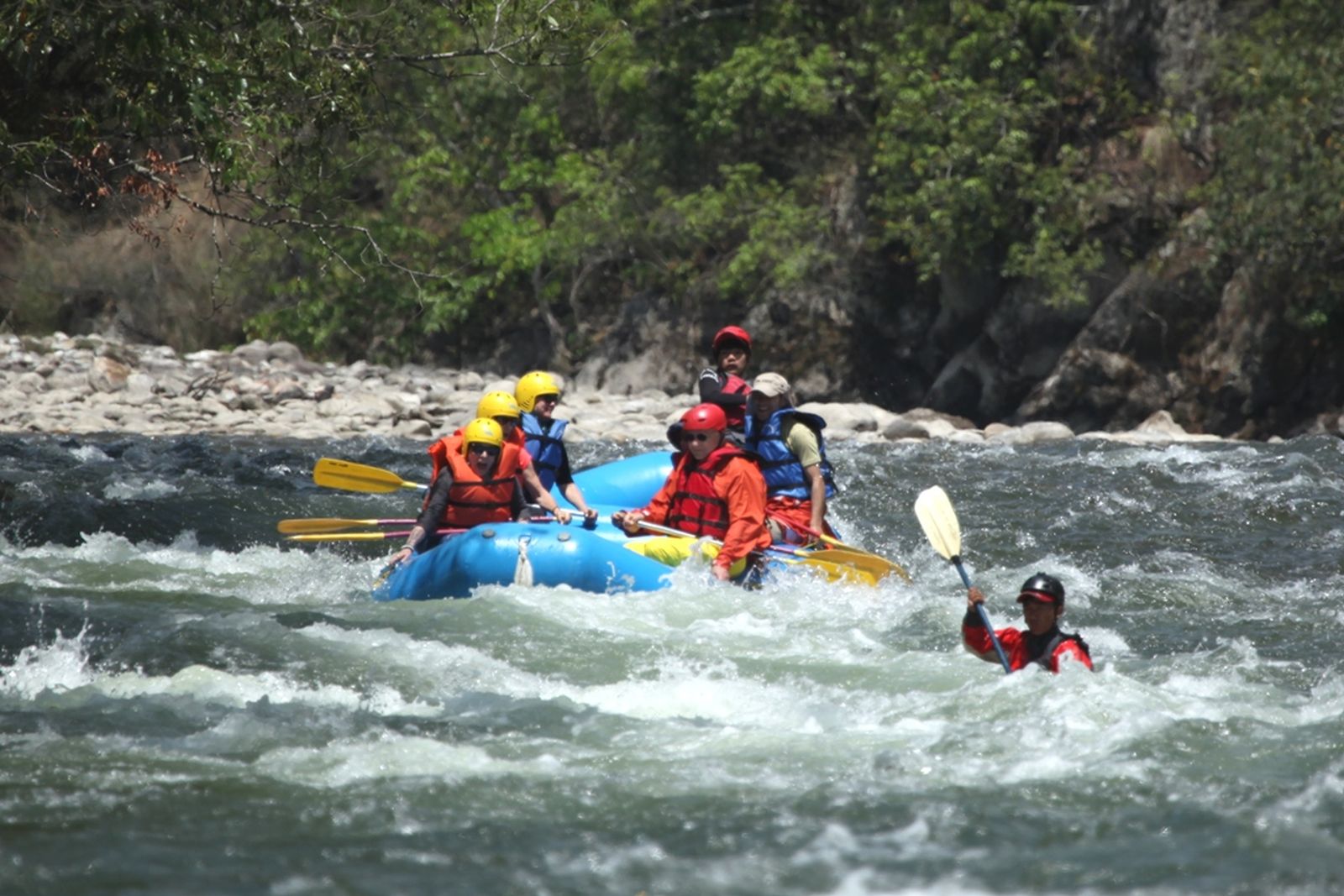 White water rafting in Bhutan