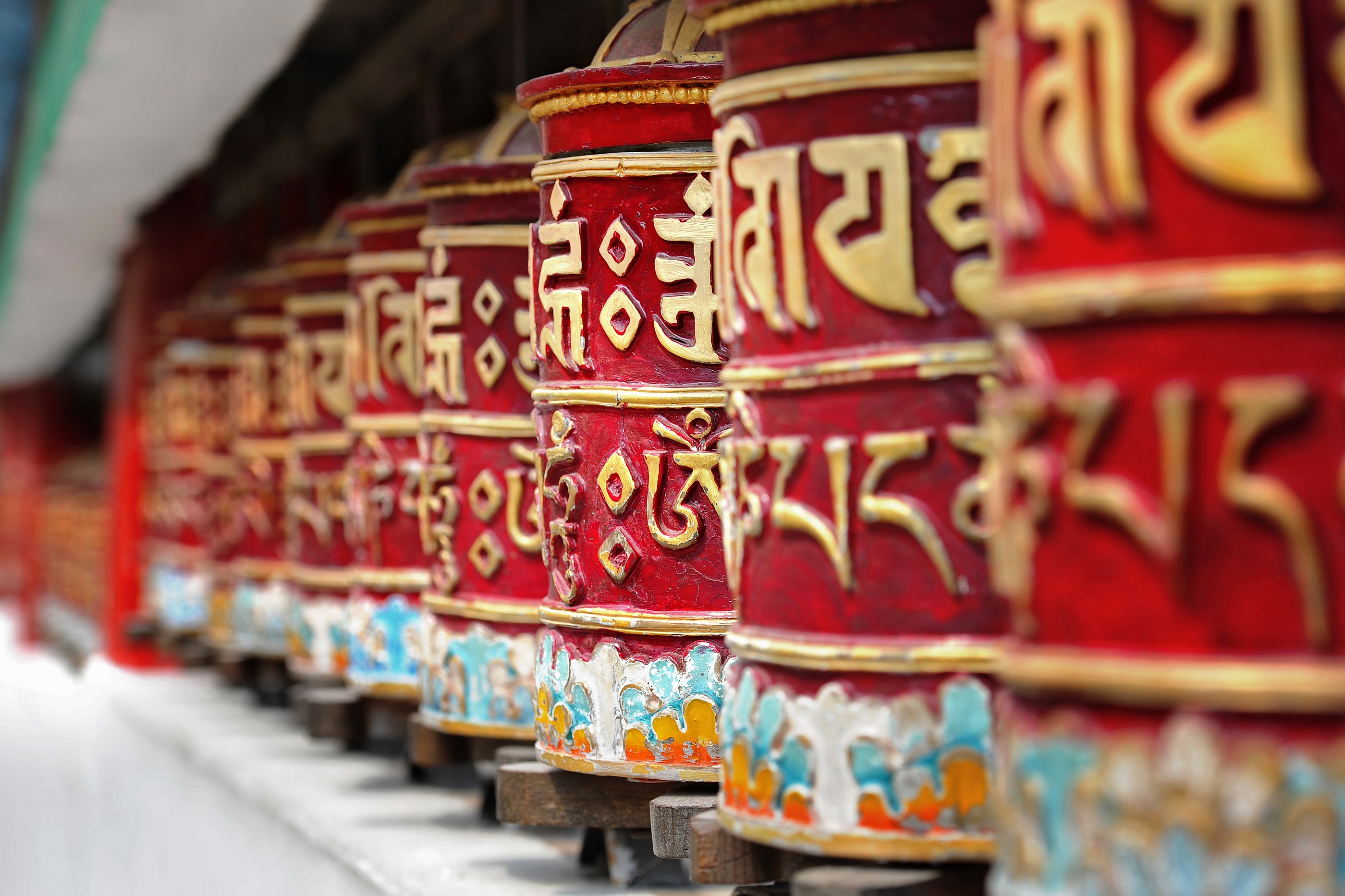 Prayer wheels, Bhutan
