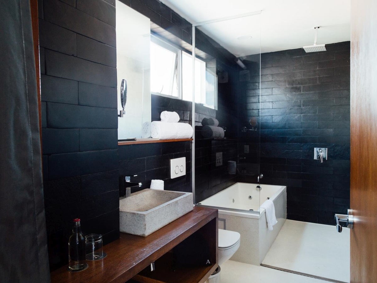 Bathroom at ATIX hotel in Bolivia