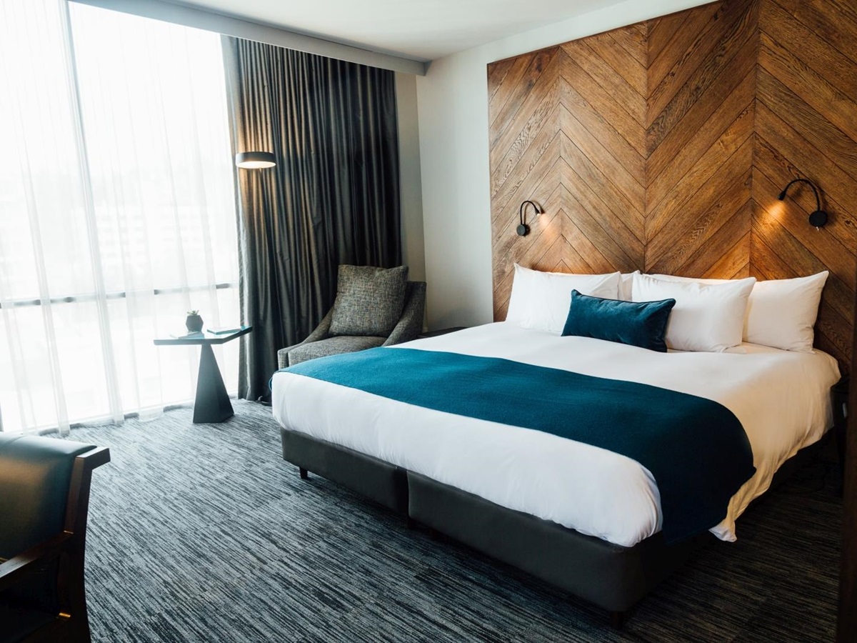 Bedroom at ATIX hotel in Bolivia
