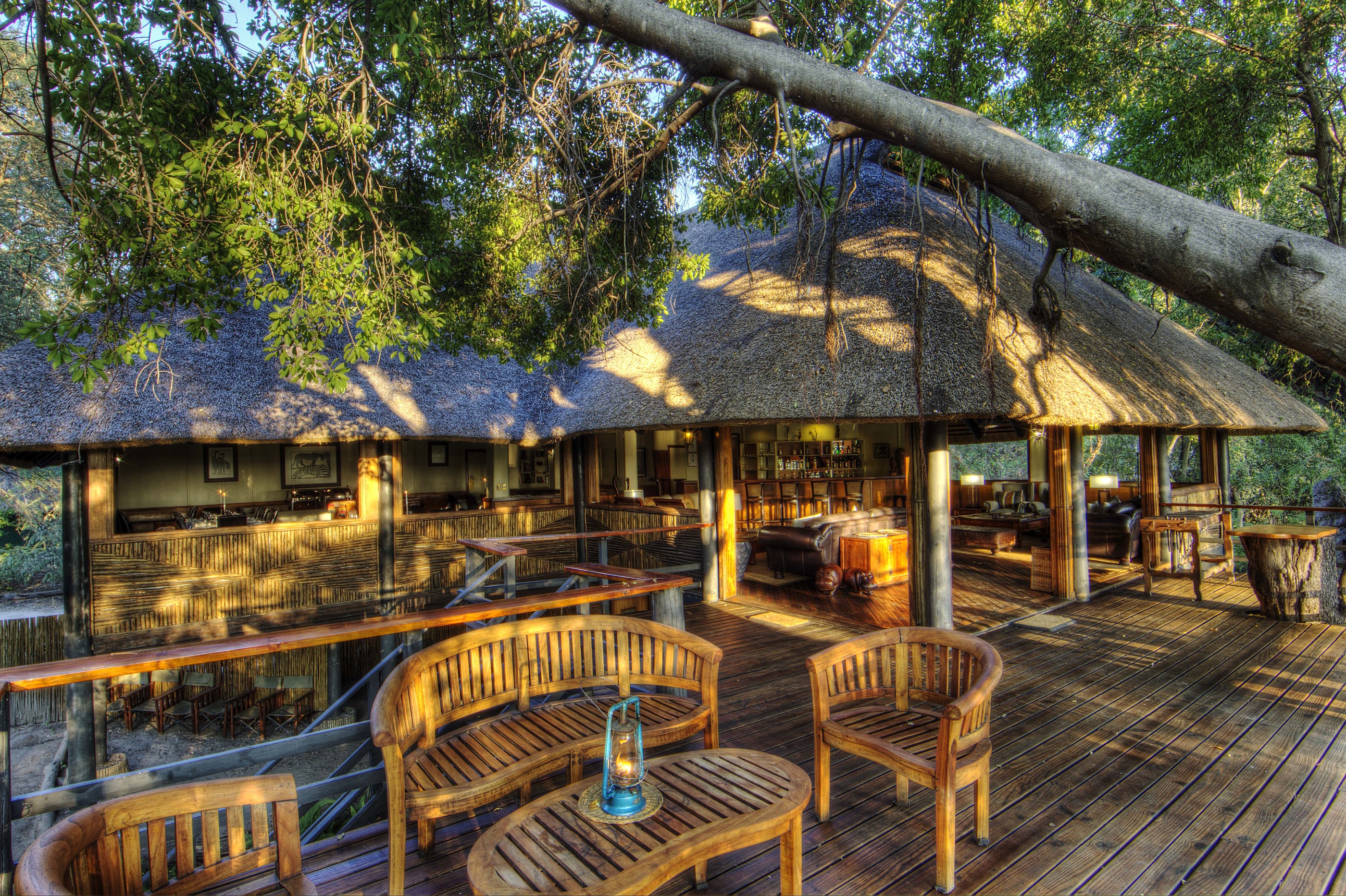 Lounge Deck at Moremi Camp, Botswana