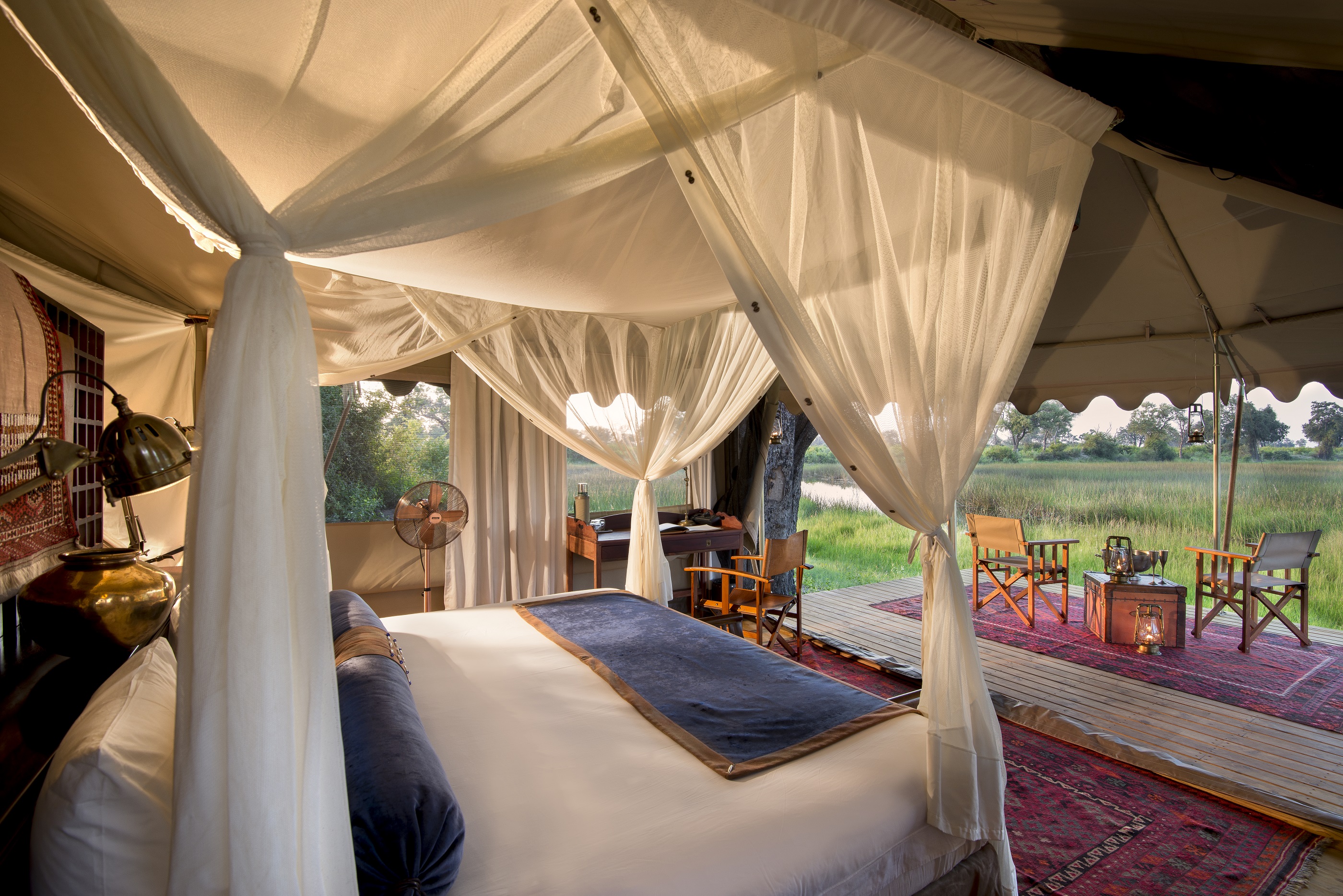 A bedroom at the Duba Expedition Camp