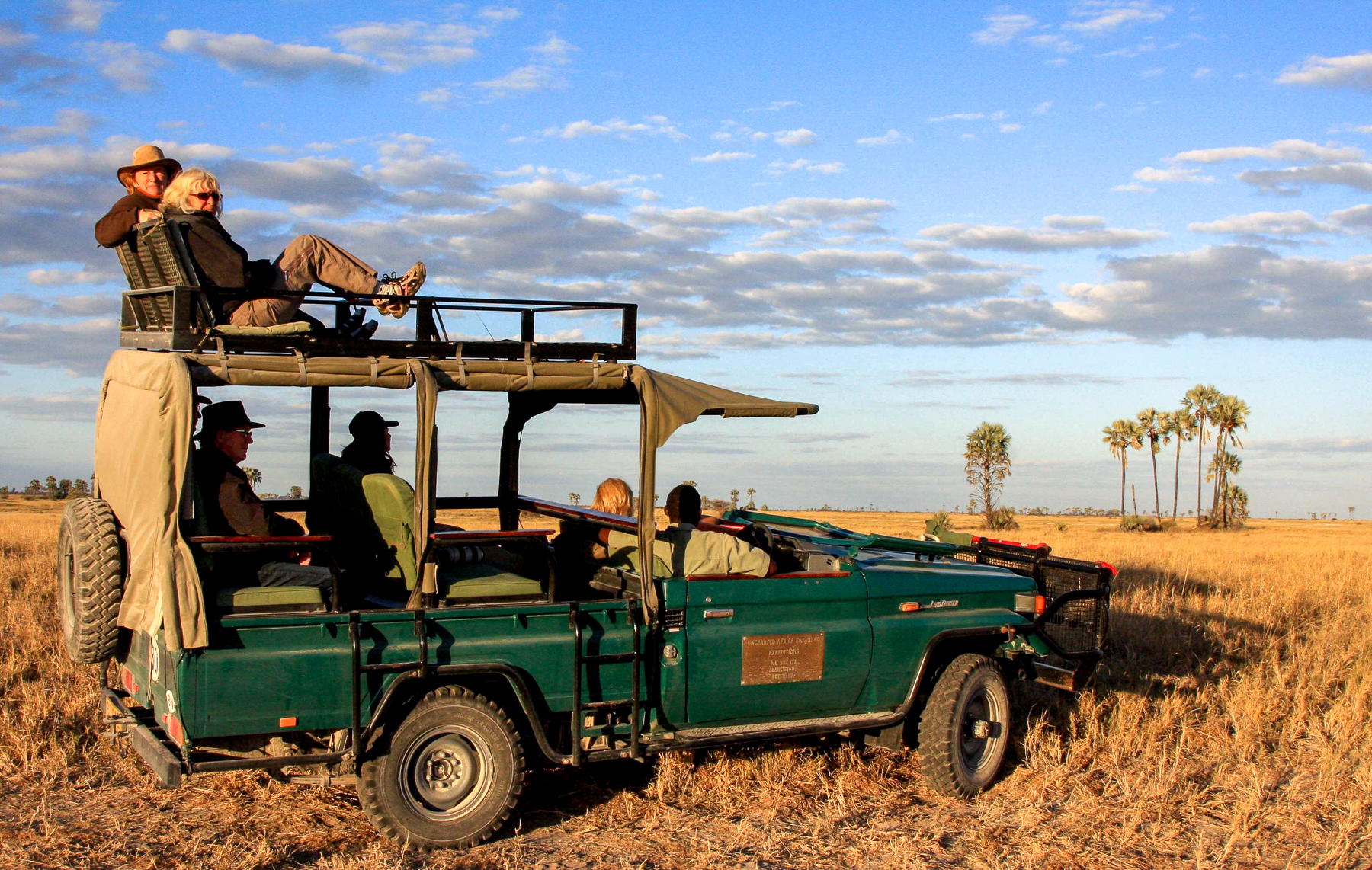 Game drive at Jack's Camp in Botswana