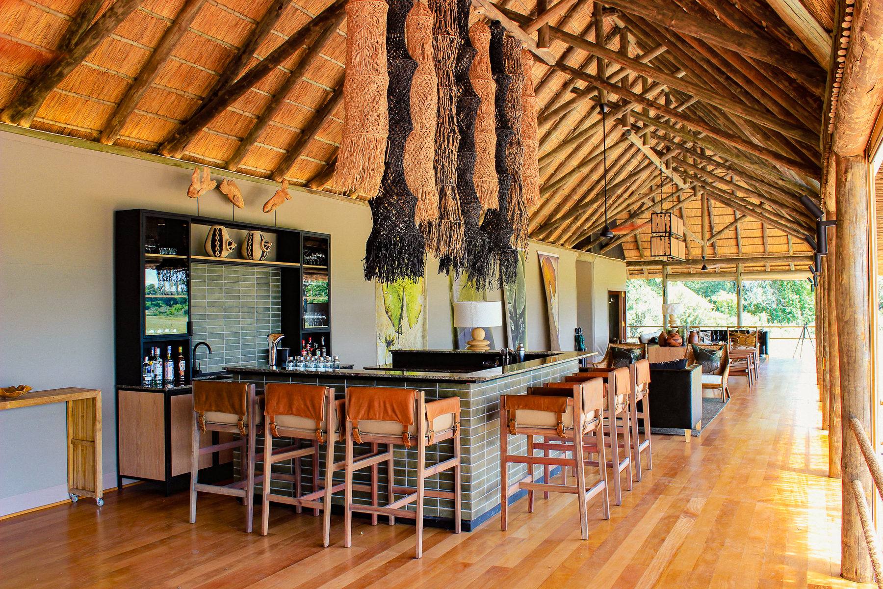 Bar at Kanana Camp in the Okavango Delta