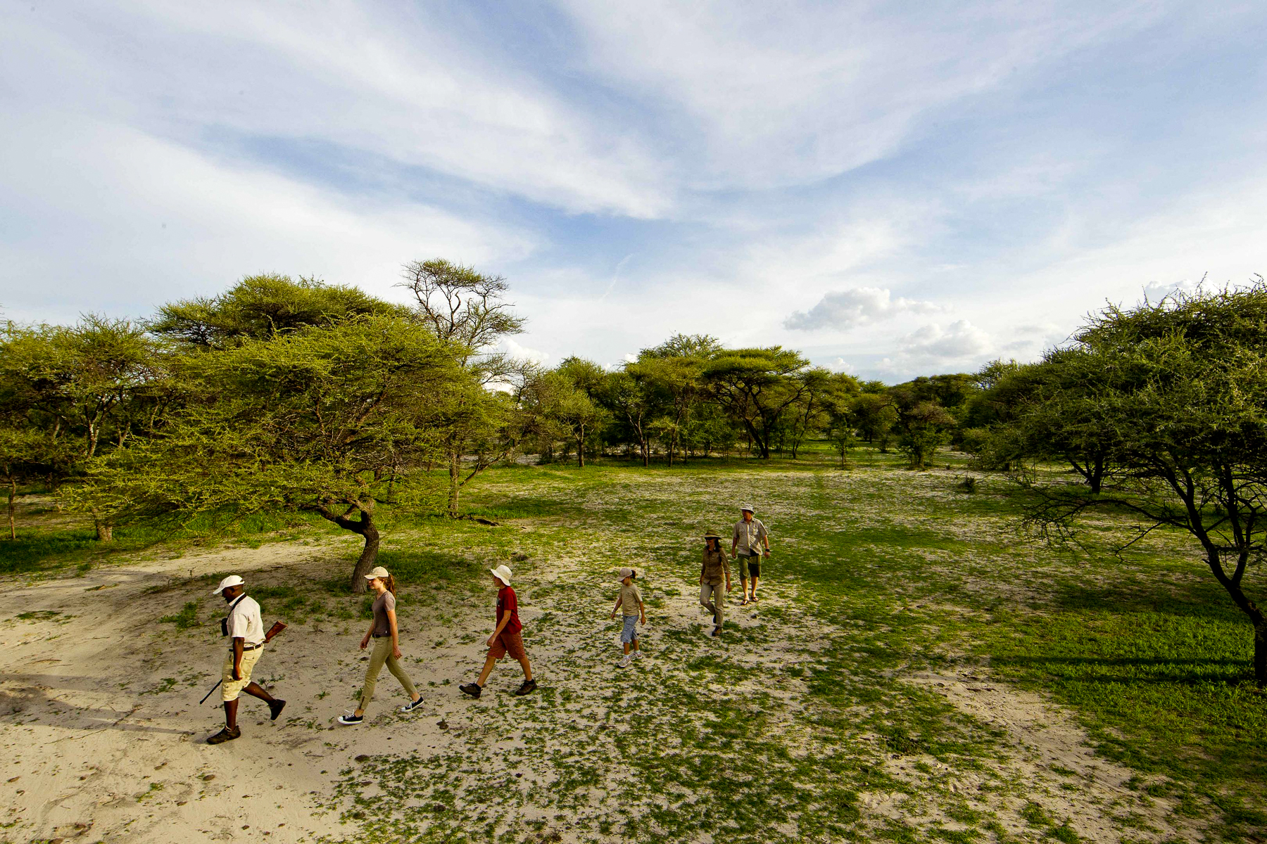 Bush walk at Kanana Camp in the Okavango Delta