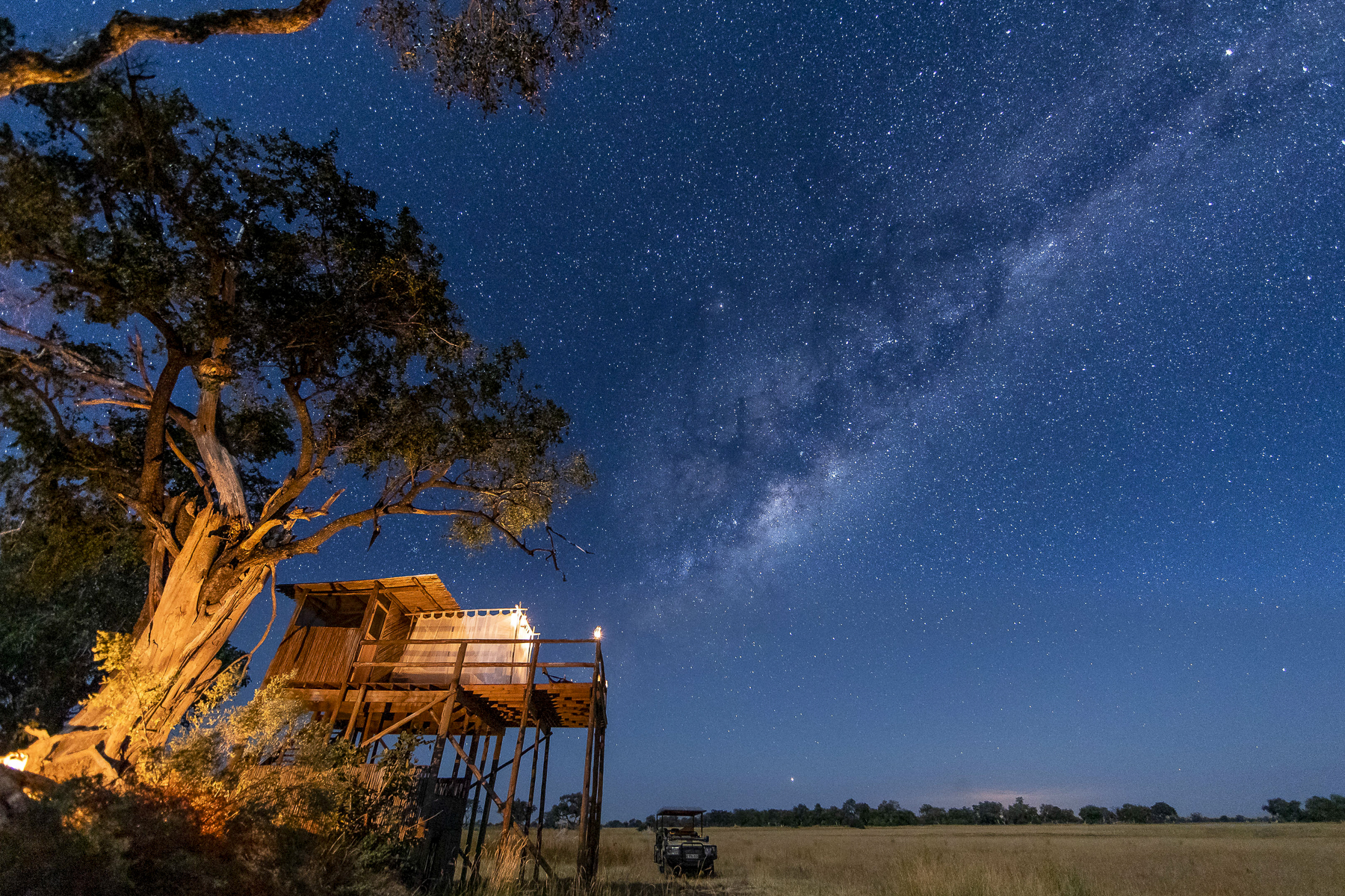 Stargazing at Kanana Camp in the Okavango Delta