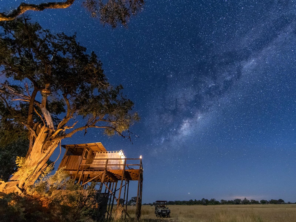 Stargazing at Kanana Camp in the Okavango Delta