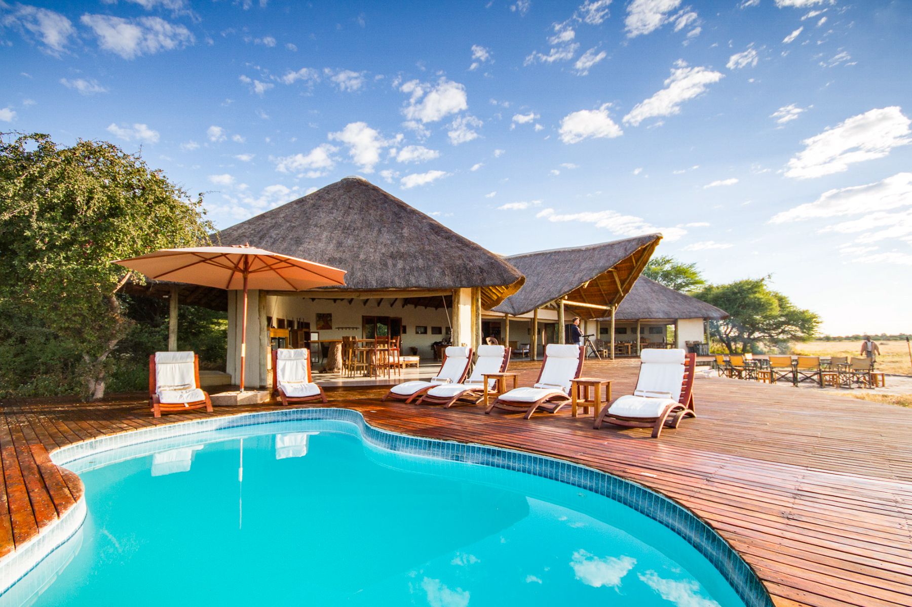 Swimming pool at Kwando Nxai Pan camp in the Nxai Pan National Park