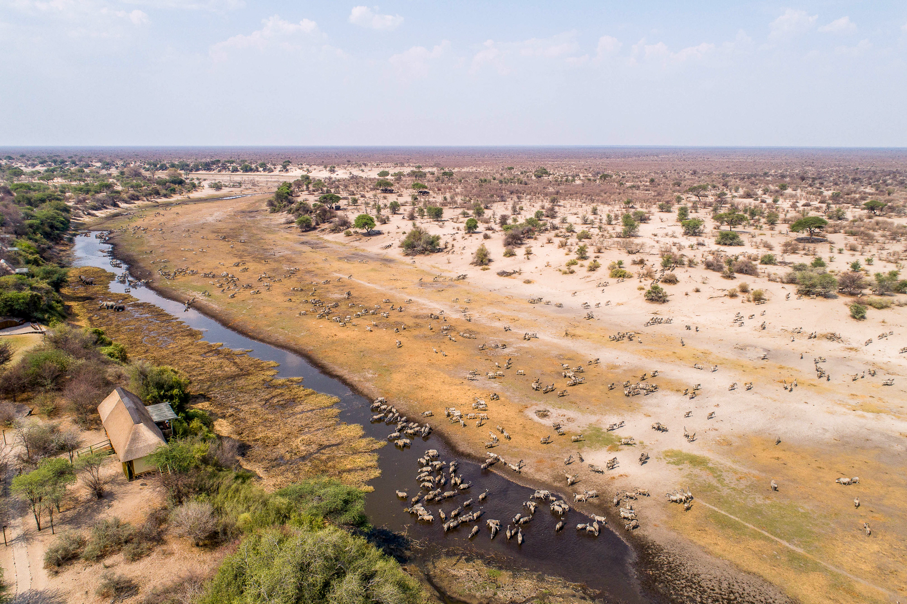 Vistas across Makgadikgadi Pans National Park from Leroo La Tau