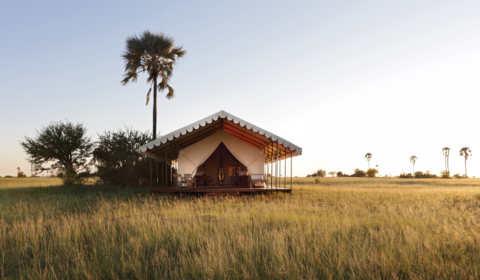Exterior of Double tent at San Camp