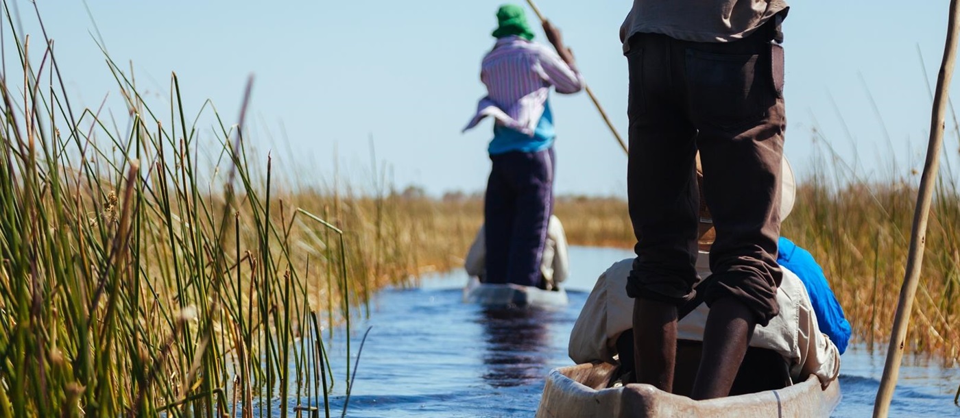 Exploring the Okavango Delta by Mokoro