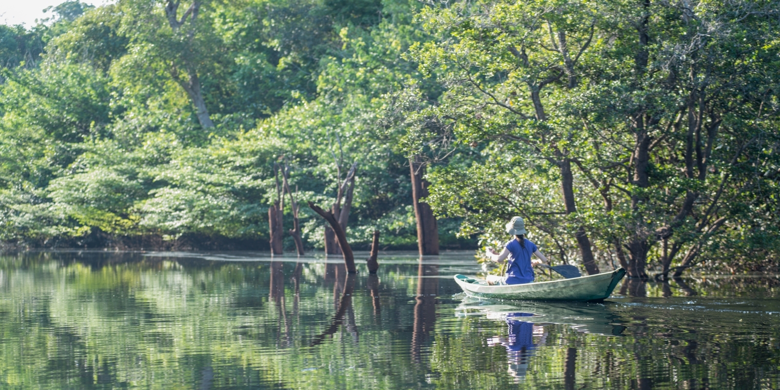 Canoe at Anavilhanas Lodge in Brazil