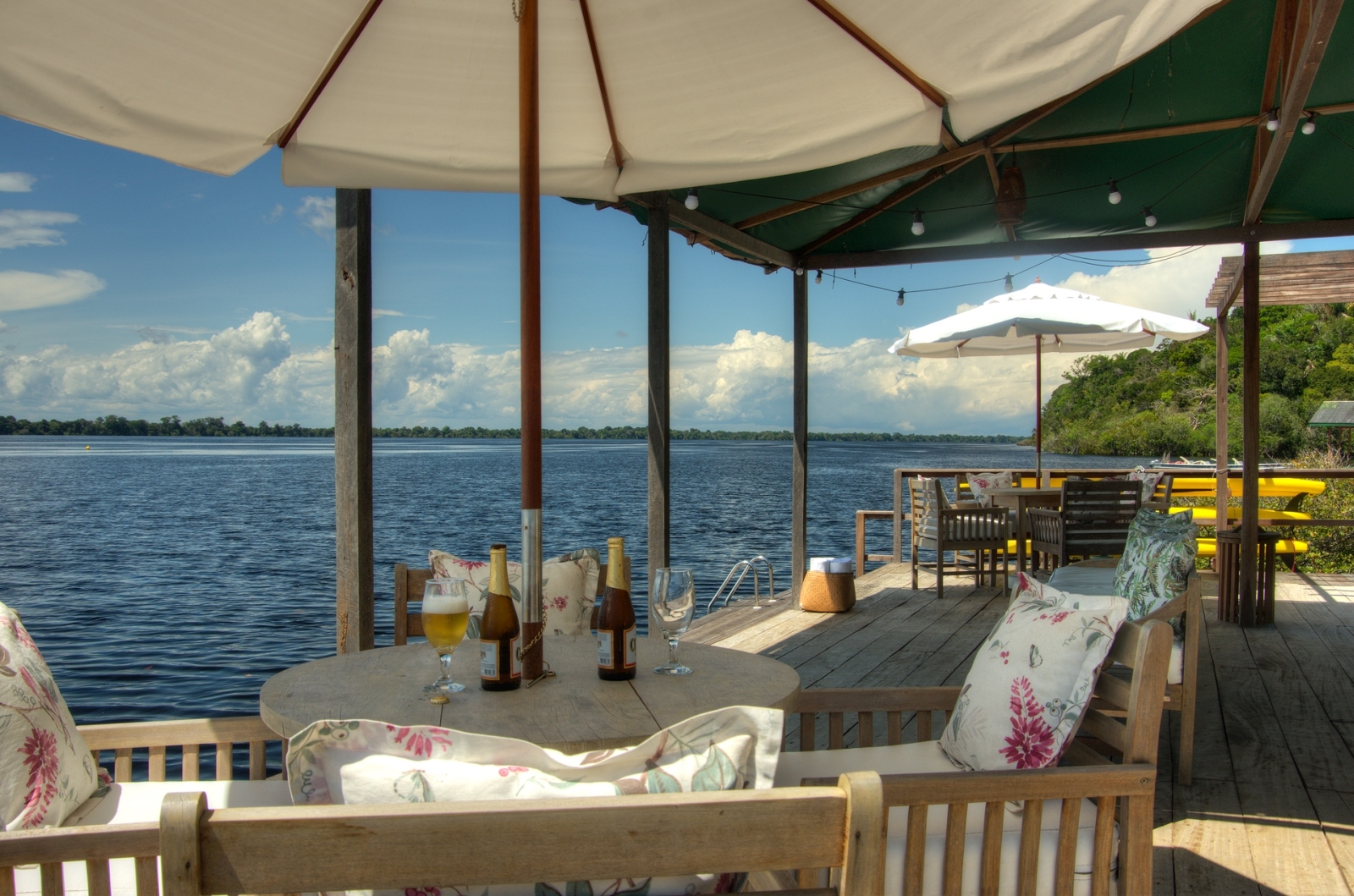 Dining at Anavilhanas Lodge in Brazil