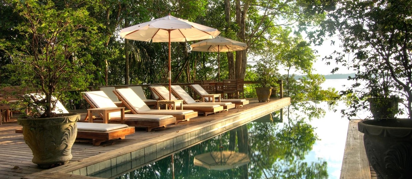 Pool at Anavilhanas Lodge in Brazil