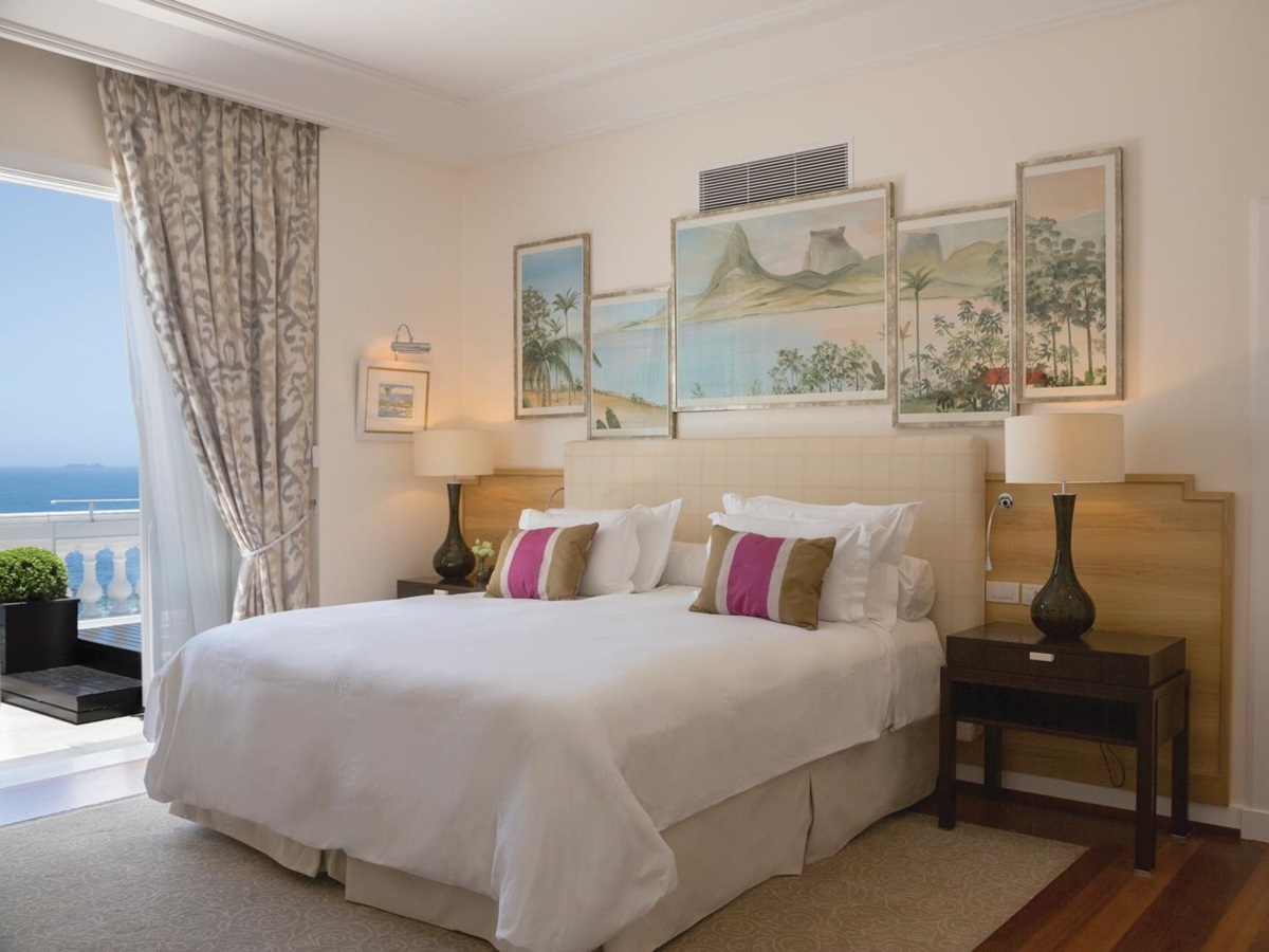 Bedroom at Belmond Copacabana Palace in Brazil