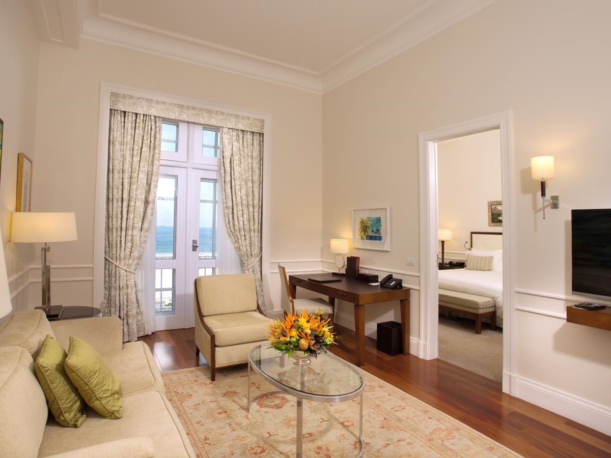 Lounge at Belmond Copacabana Palace in Brazil
