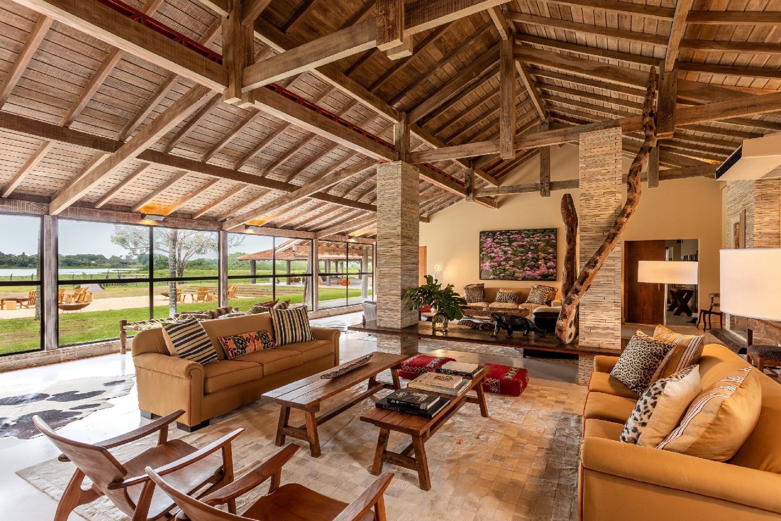 Lounge at Caiman Ecological Refuge in the Pantanal Brazil