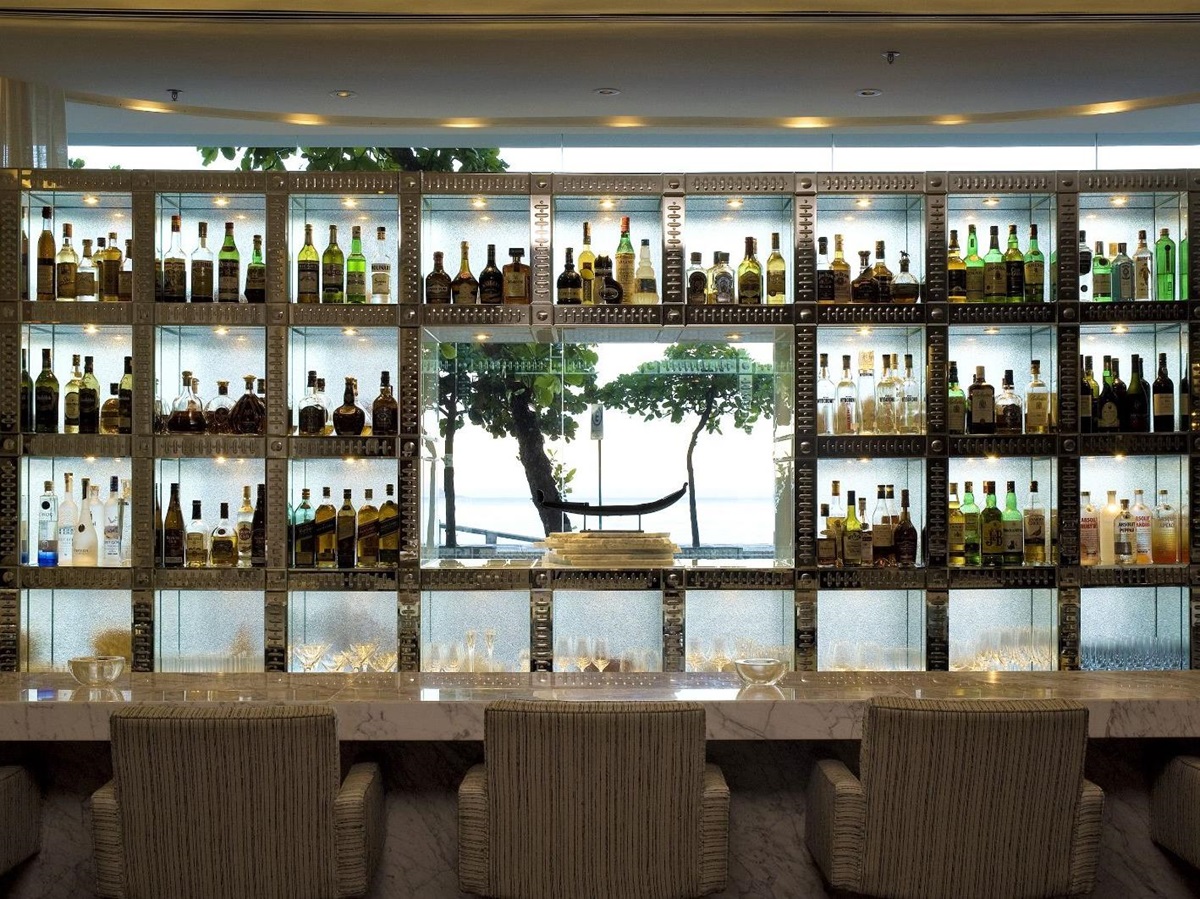 Bar at Fasano Rio do Janeiro on Ipanema Beach in Brazil