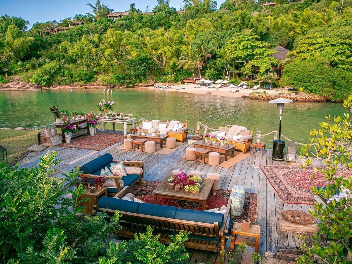 Events and celebration island at Ponta Dos Ganchos Excusive Resort in Brazil