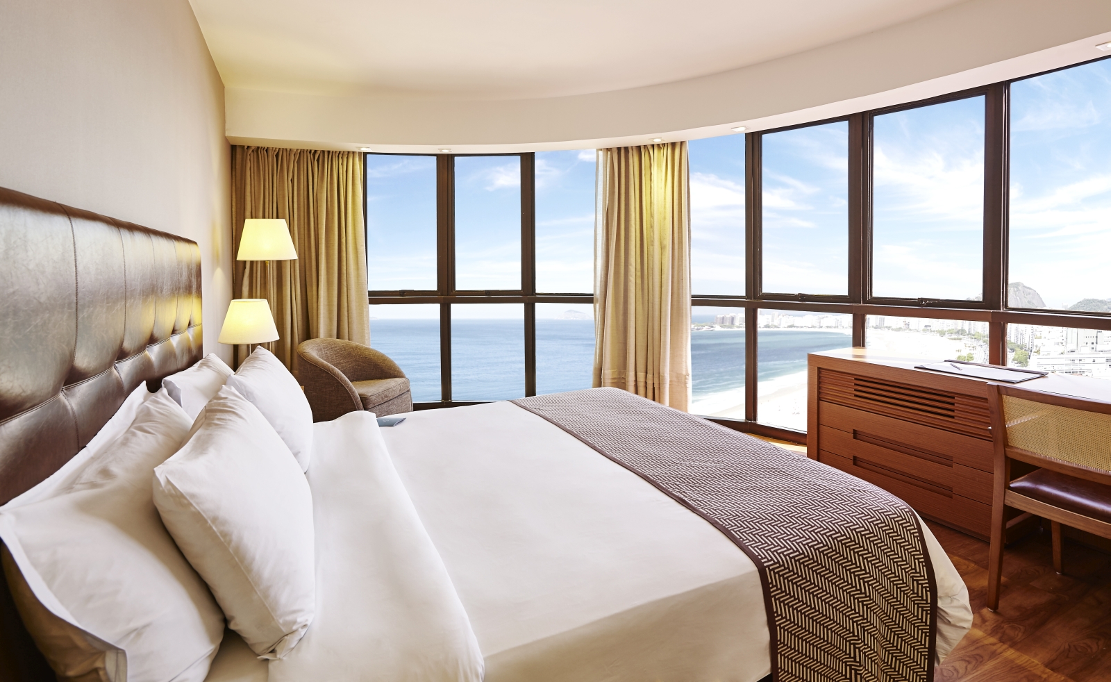 View from a double bedroom in Porto Bay Rio, Brazil