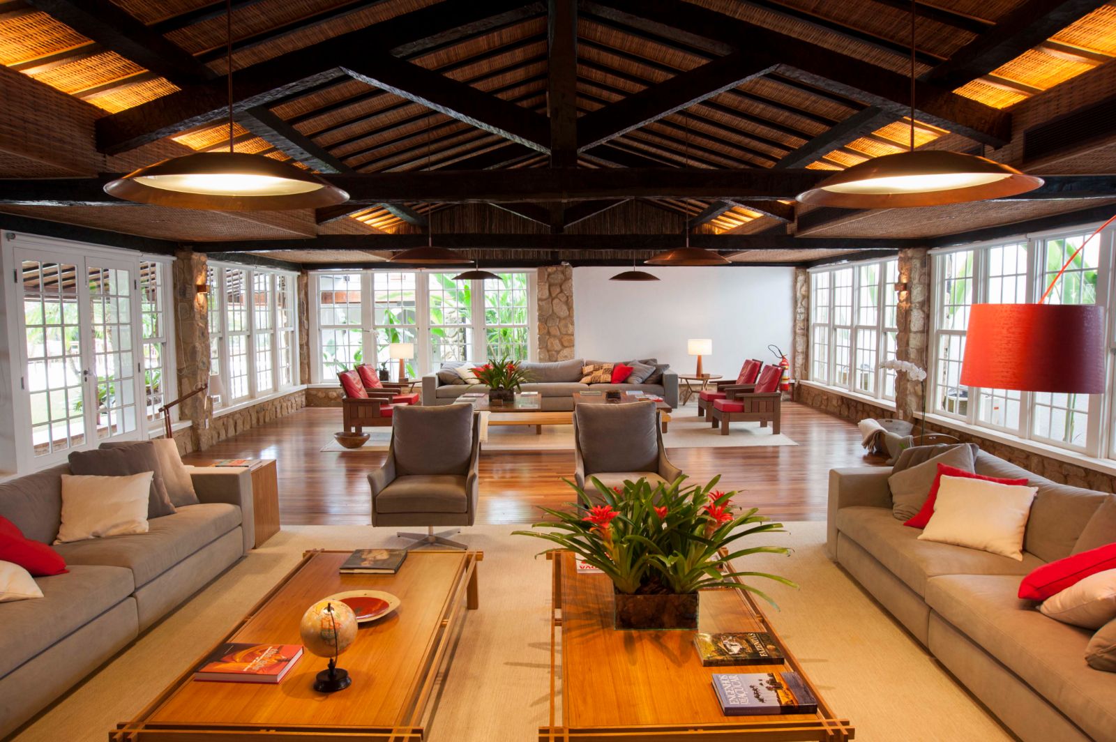 Lounge area at Pousada Literaria in Paraty in Brazil