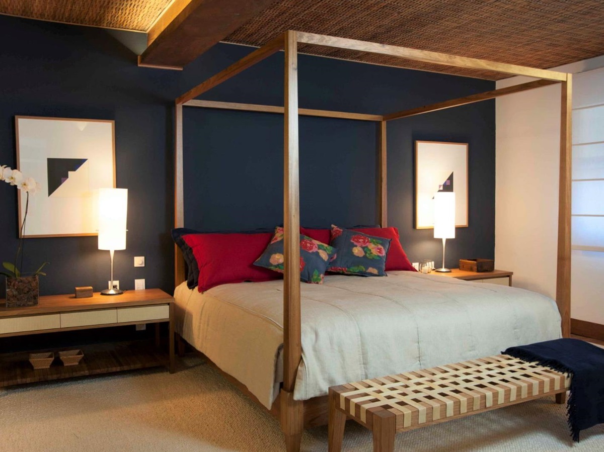 Master guest suite at Pousada Literaria in Paraty in Brazil