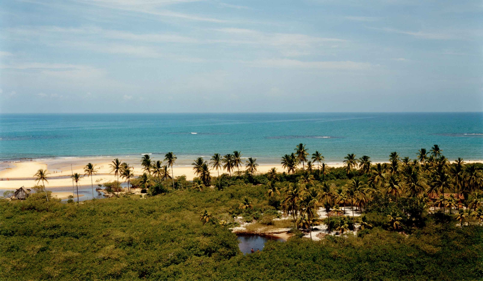 Aerial view of Uxua in Brazil