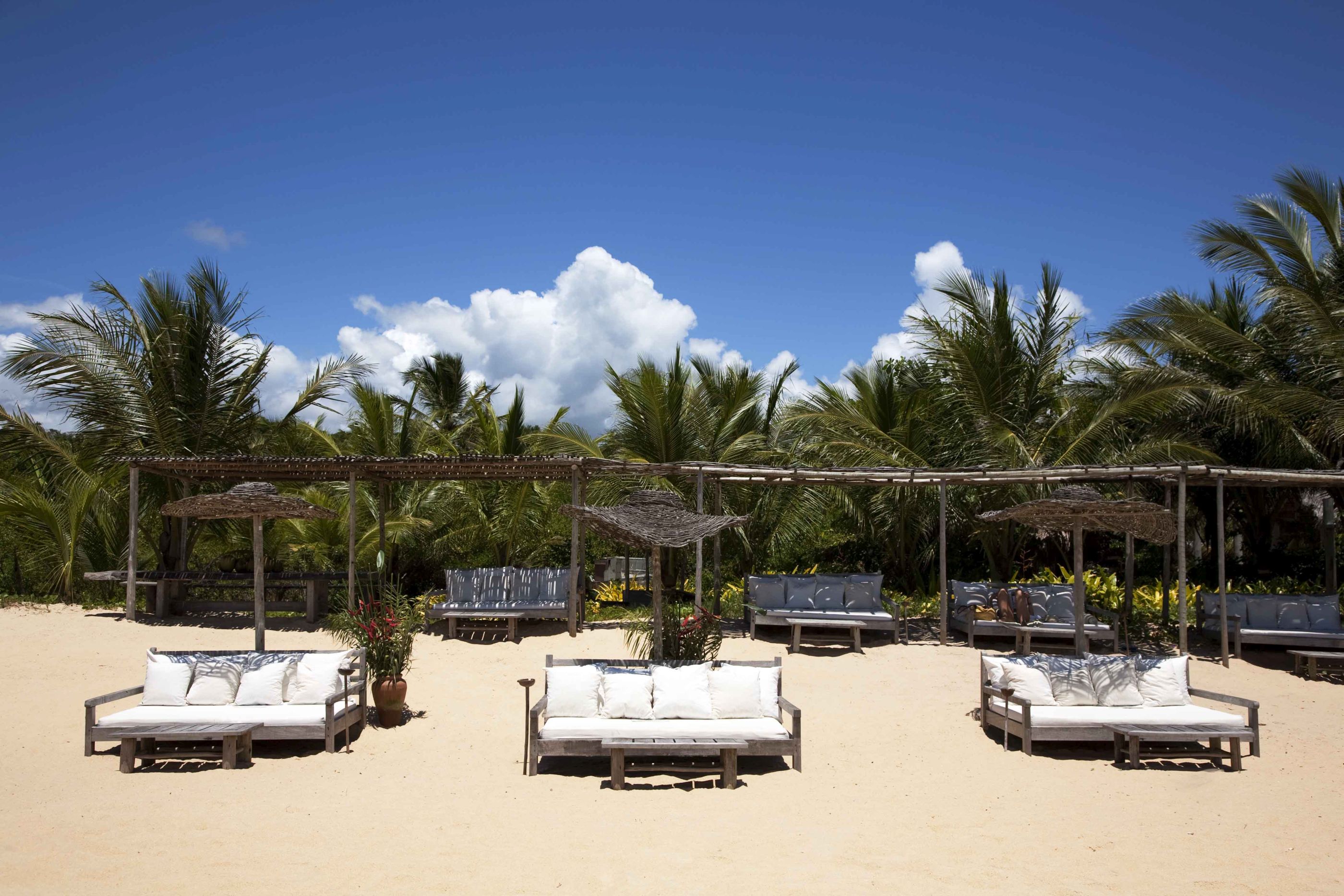 The beach of Uxua, Brazil