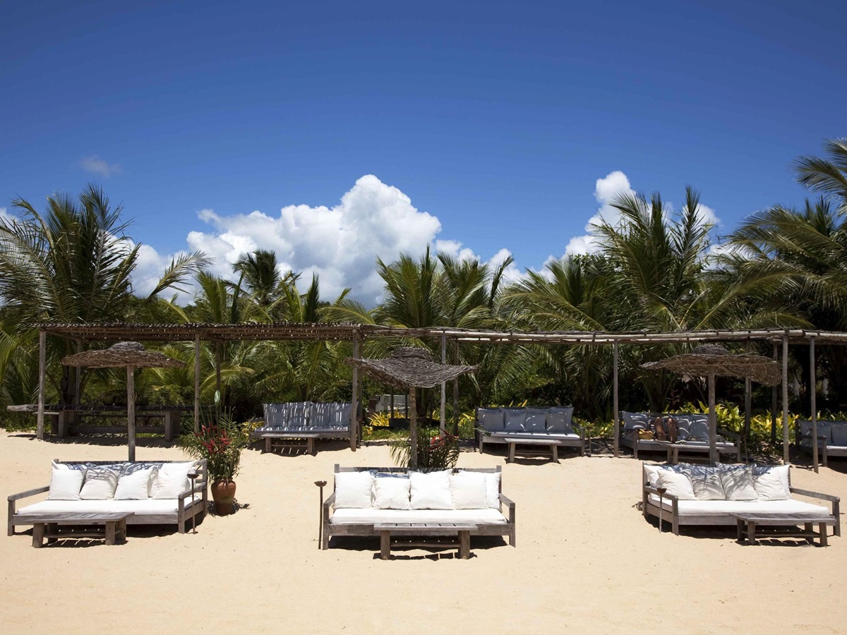 The beach of Uxua, Brazil