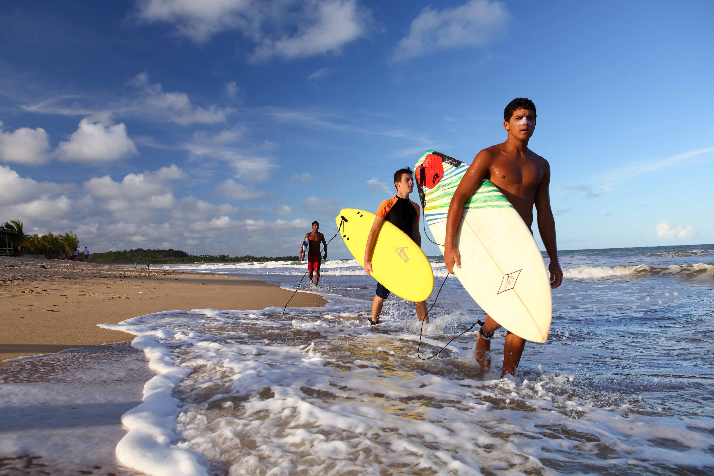 Surfing near Uxua, Brazil