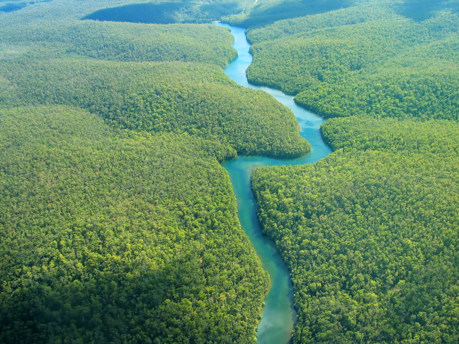 Aerial of the Amazon  River, Brazil