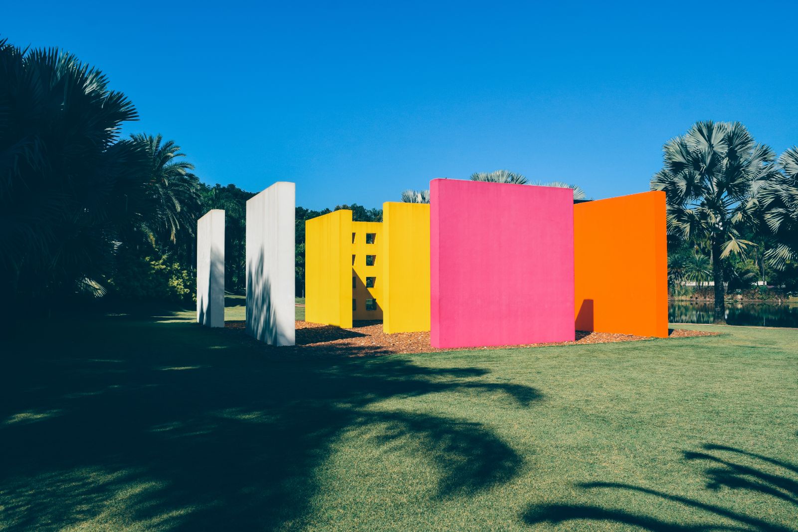 Contemporary art installation at Inhotim Museum, Belo Horizonte, Brazil