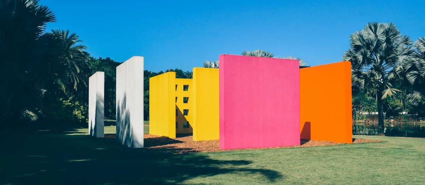 Contemporary art installation at Inhotim Museum, Belo Horizonte Brazil