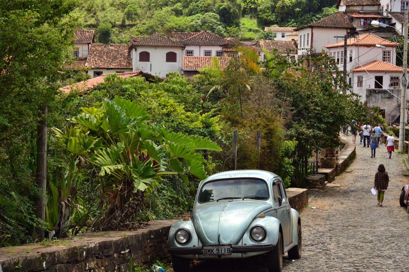 Local car in town of Ouro Preto, near Belo Horizonte, Brazil