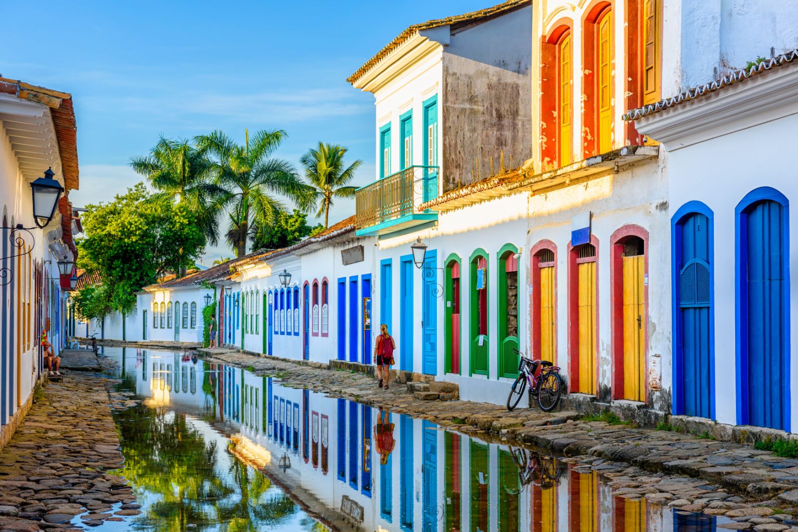 Vibrant streets of Paraty, Brazil