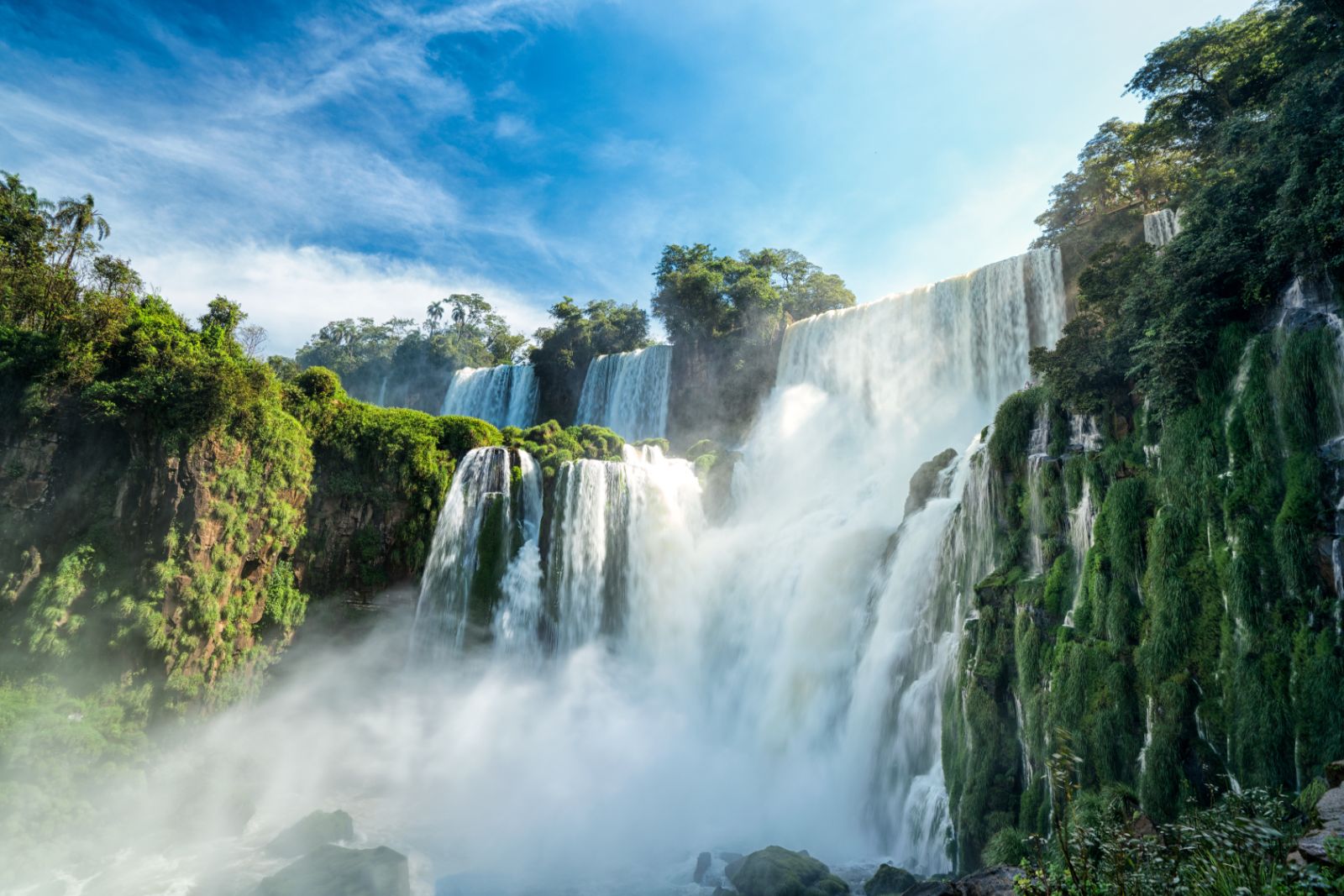 Magnificent view of Iguaçu Falls in Brazil