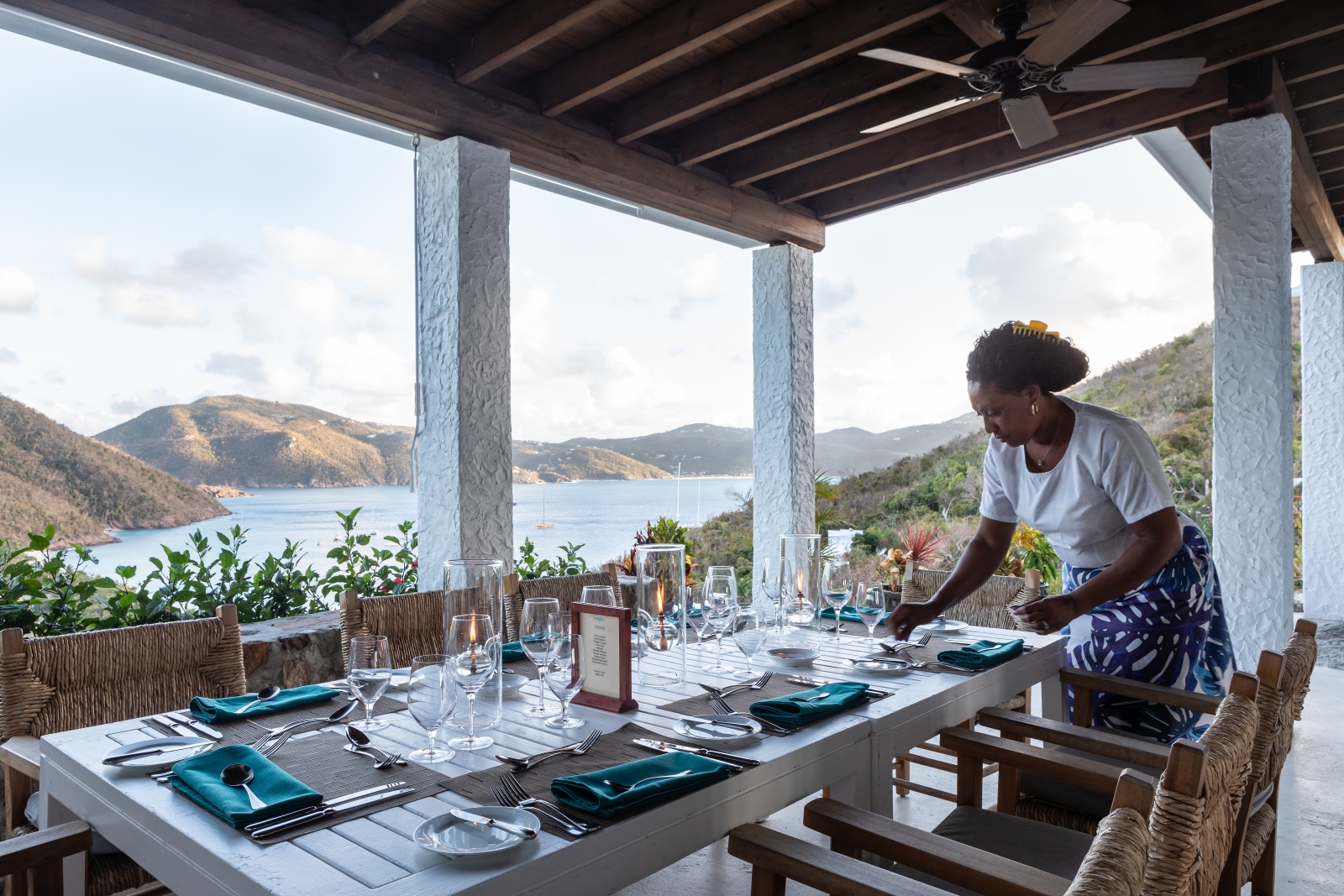 Dinner overlooking the bay
