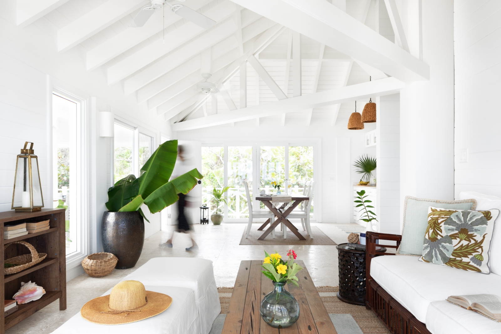 Private dining and living area 
