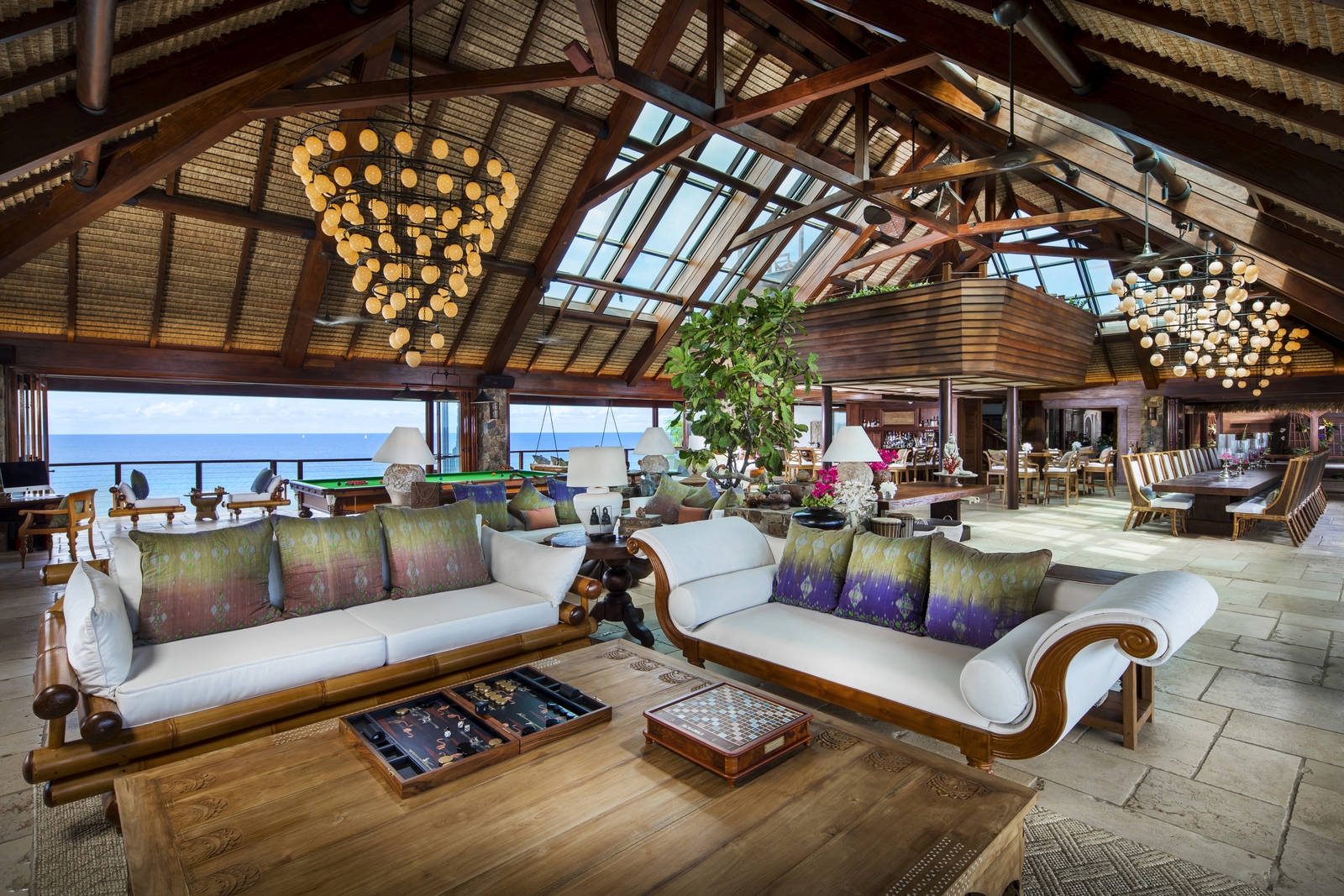 Interior of the lounge at The Great House