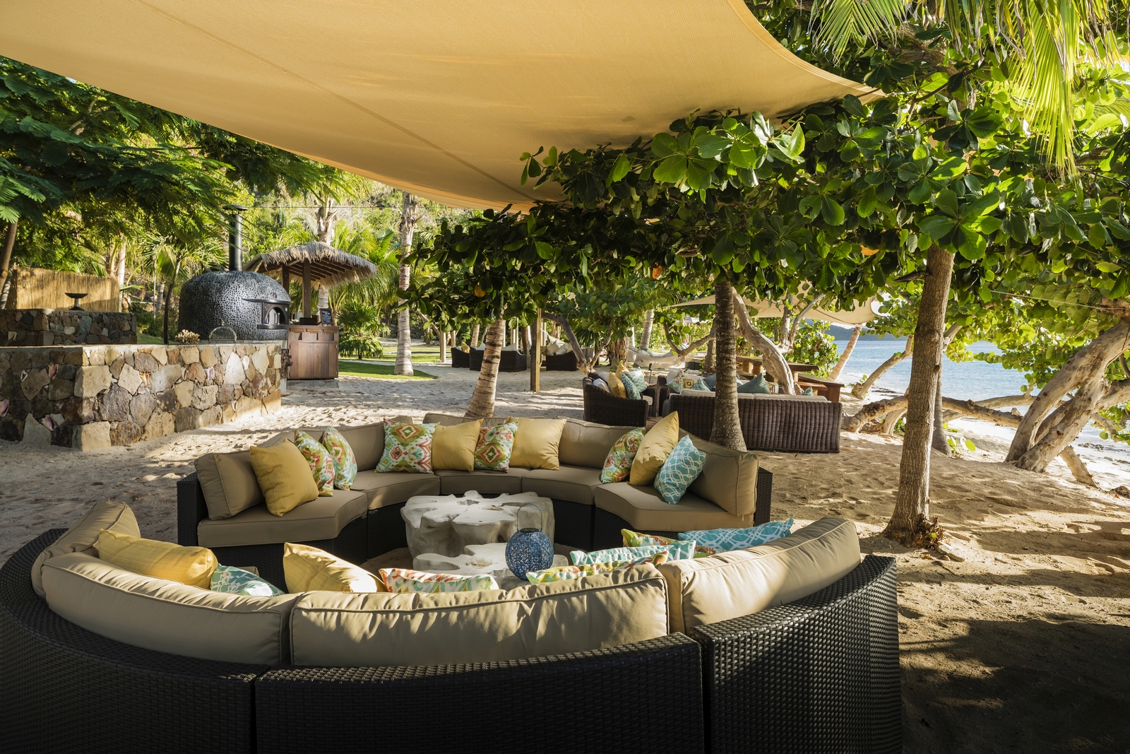 Comfortable Seating on Turtle Beach
