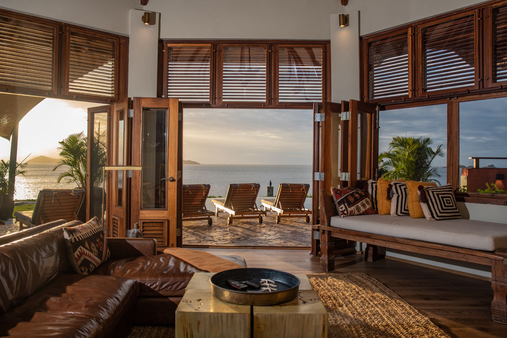 Lounge with views of the sea at Baraka Point