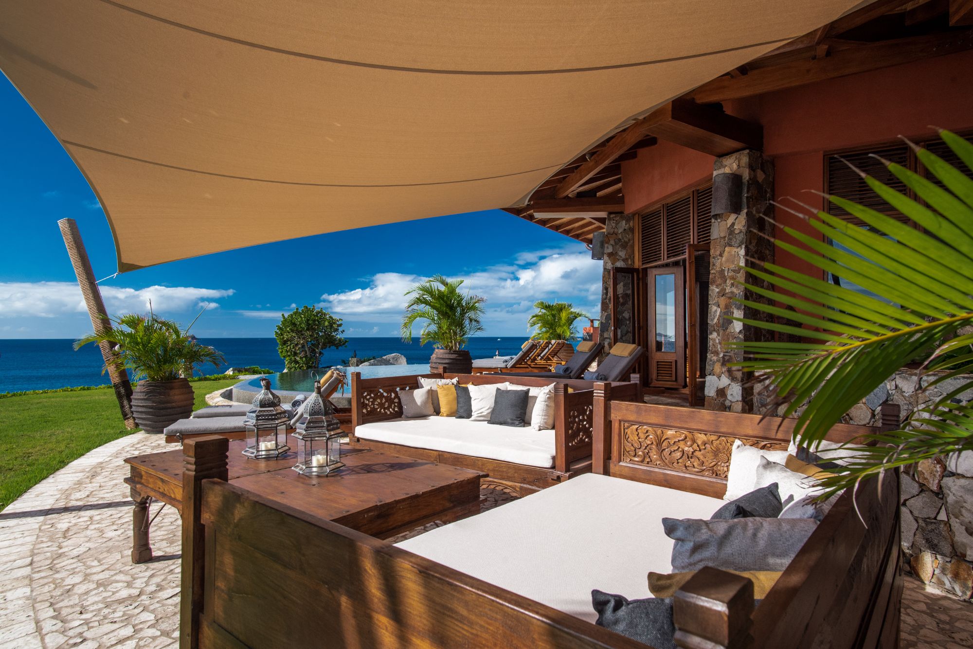 Outdoor seating area at Baraka Point