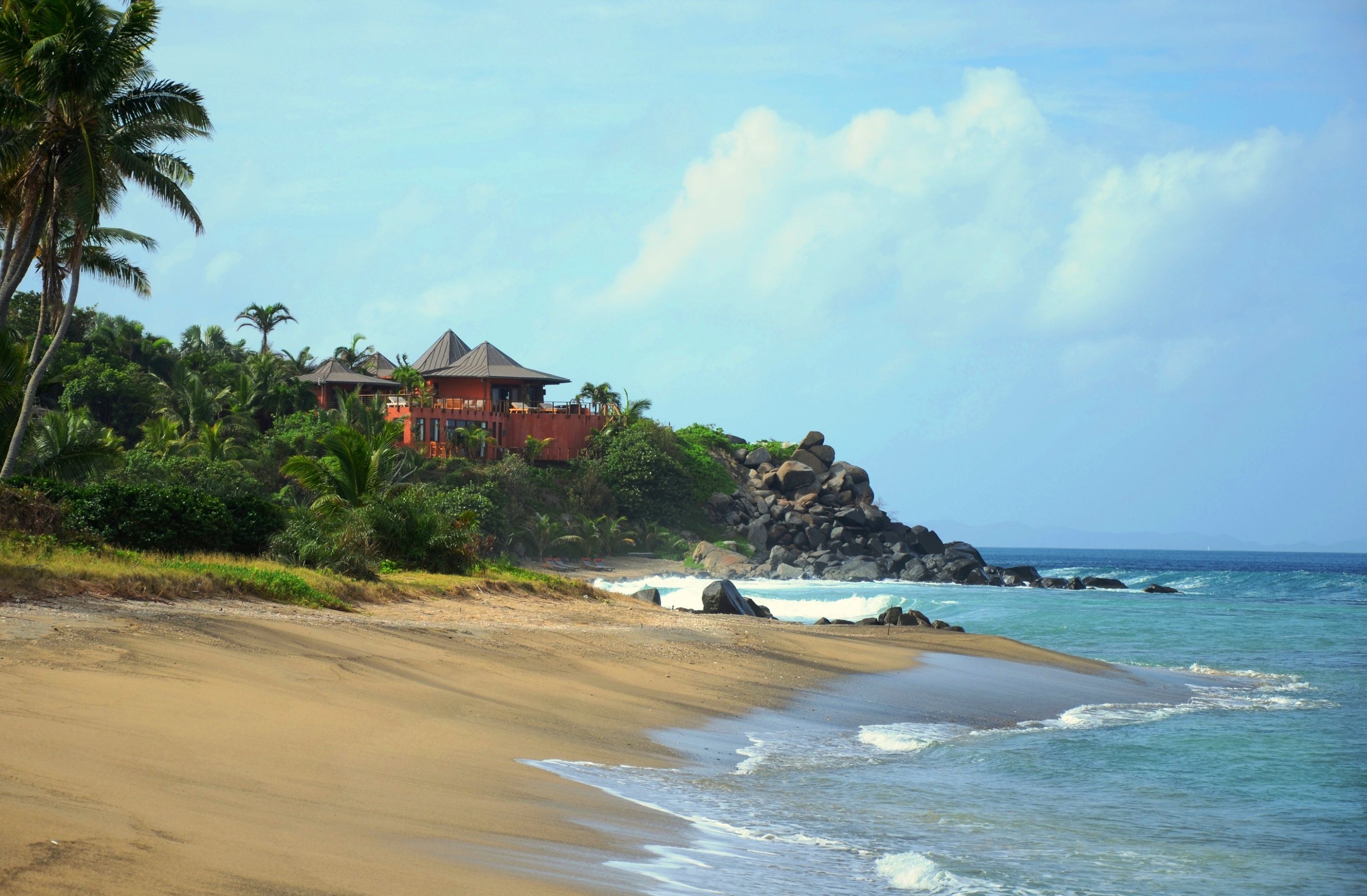 The beach at Baraka Point, British Virgin Islands