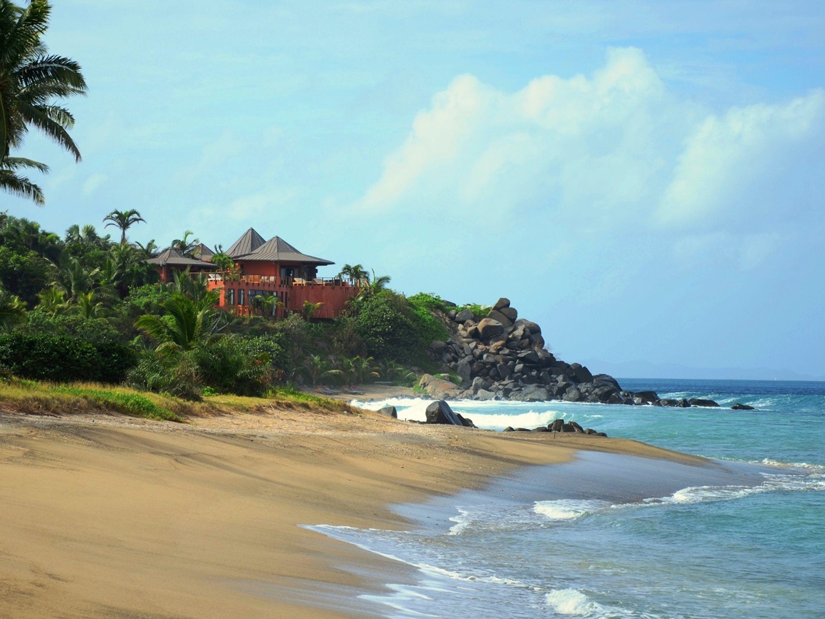 The beach at Baraka Point, British Virgin Islands