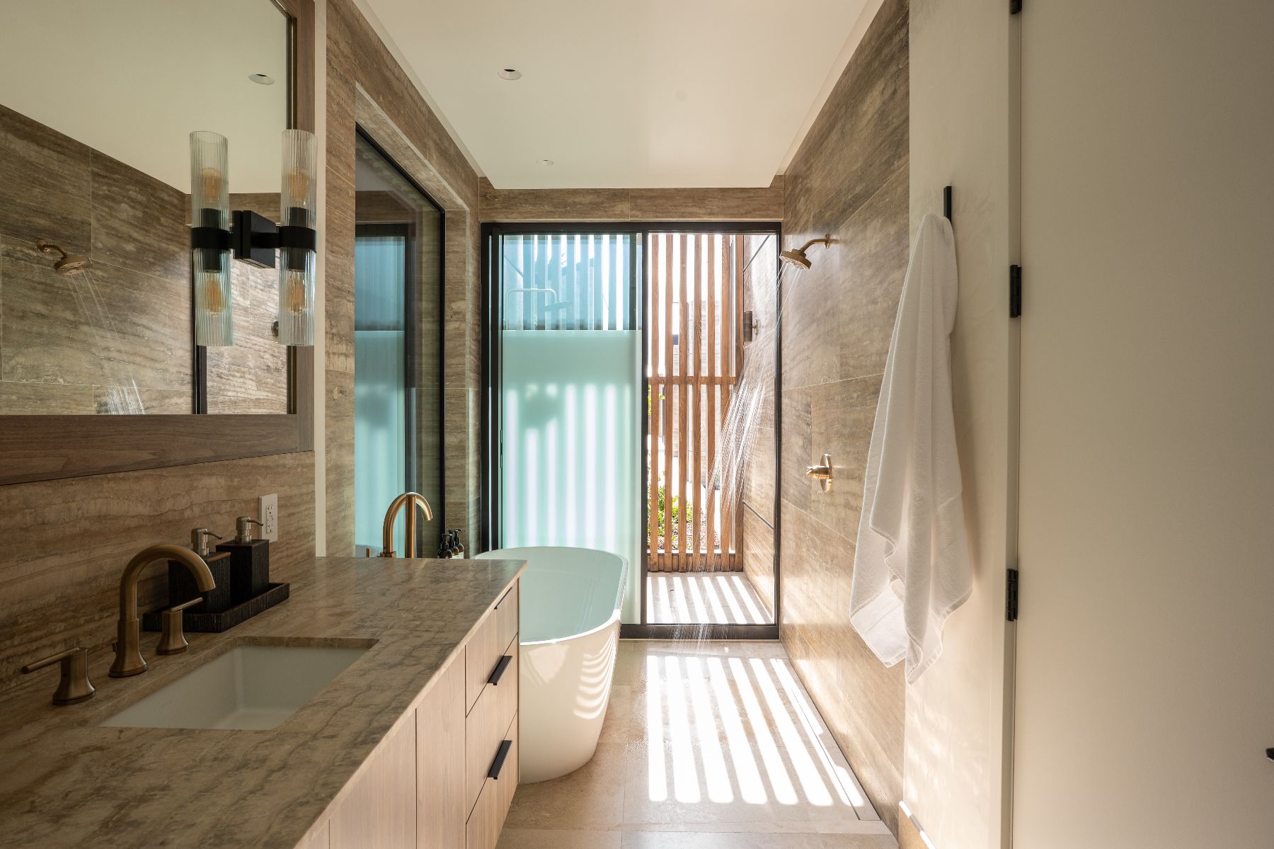 Bathroom at Casino Royale in Oil Nut Bay in the British Virgin Islands