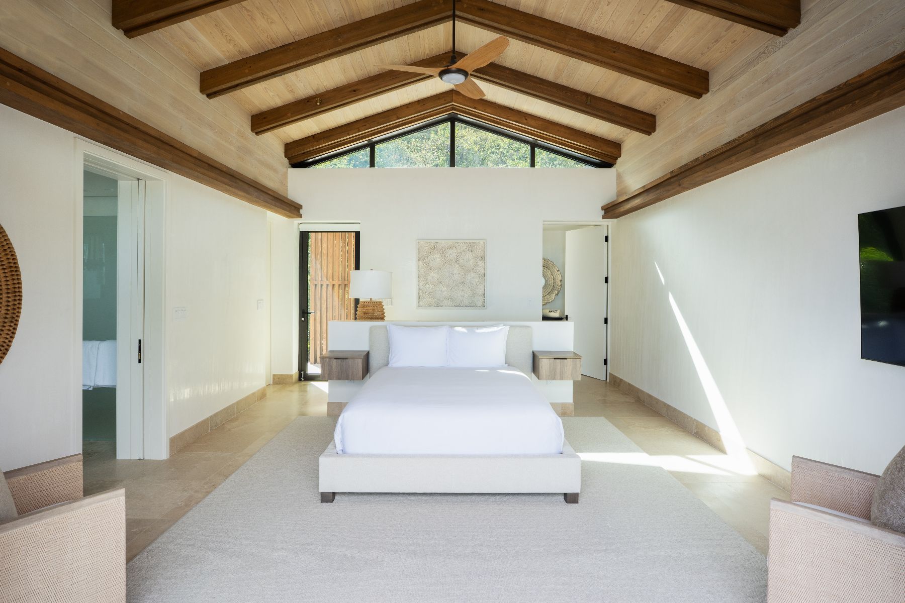 Bedroom at Casino Royale in Oil Nut Bay in the British Virgin Islands