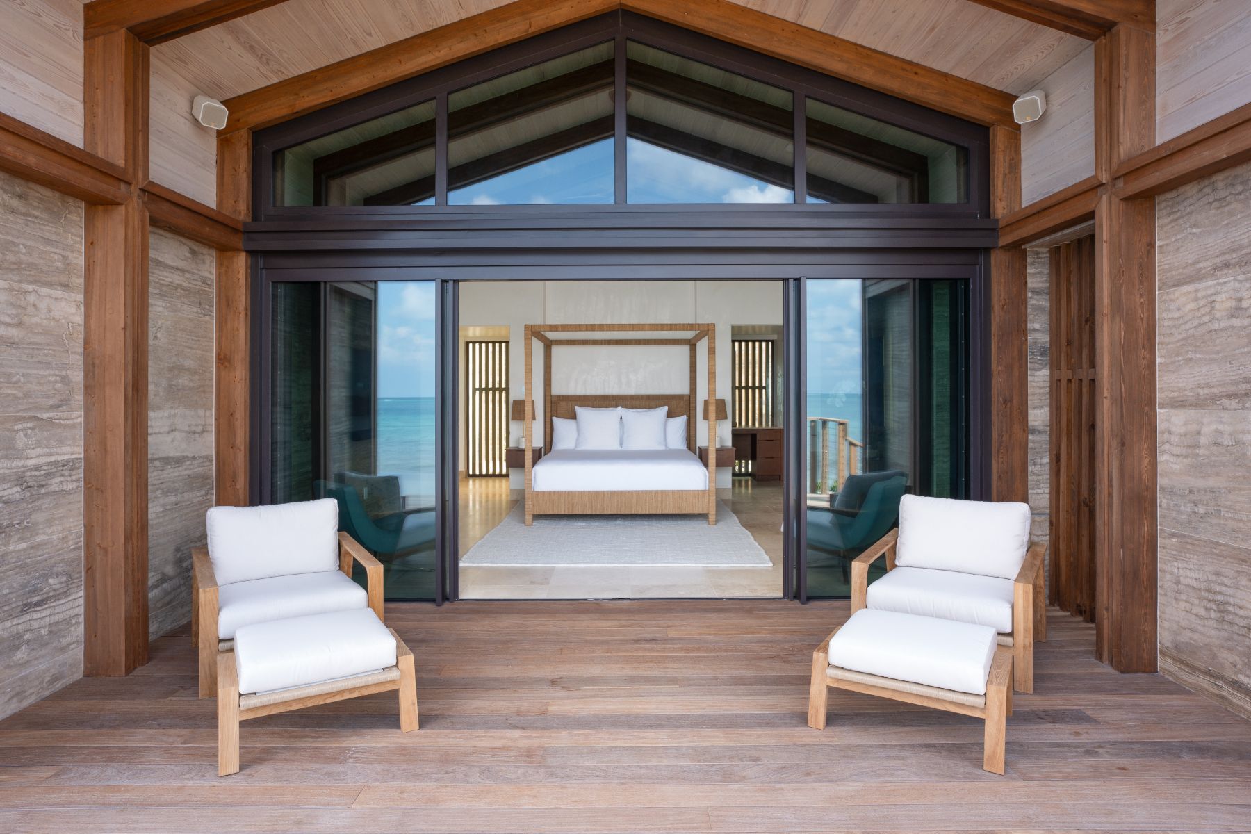 Private terrace to Bedroom at Casino Royale in Oil Nut Bay in the British Virgin Islands