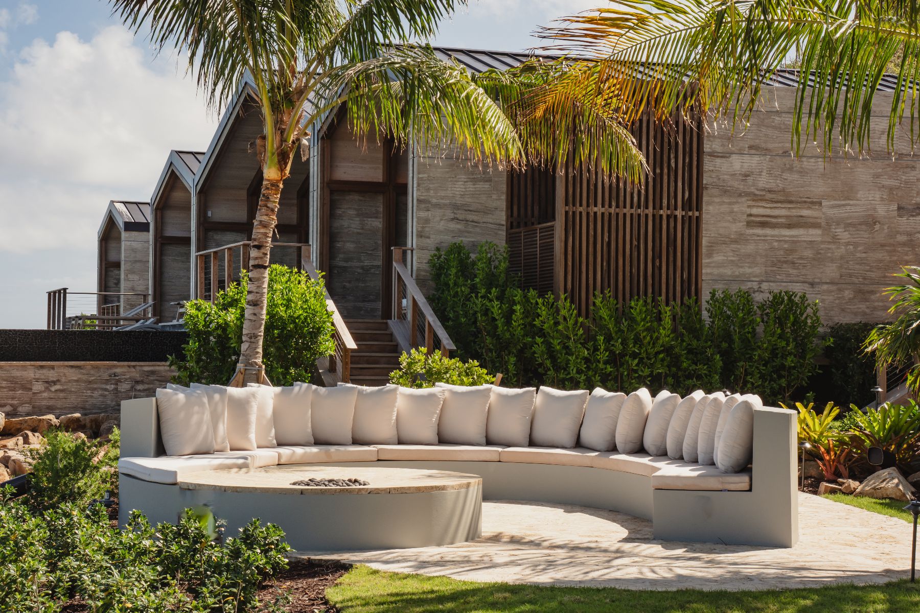 Fire pit at Casino Royale in Oil Nut Bay in the British Virgin Islands